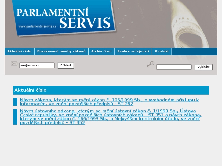 www.parlamentniservis.cz