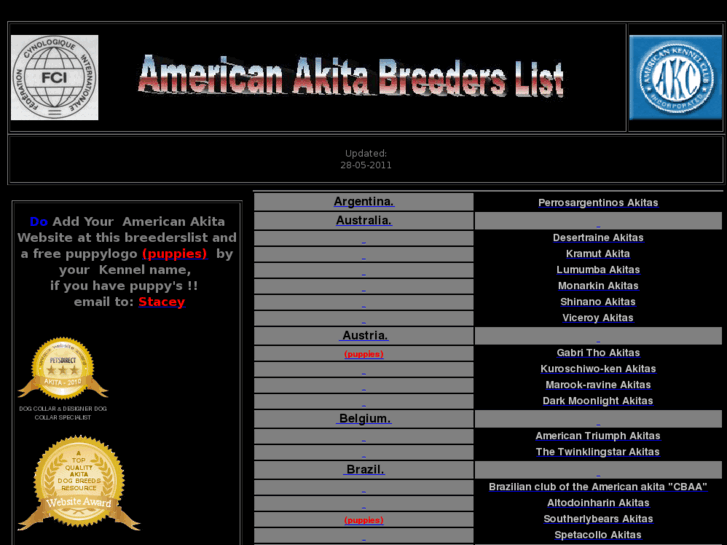 www.americanakitabreederslist.com