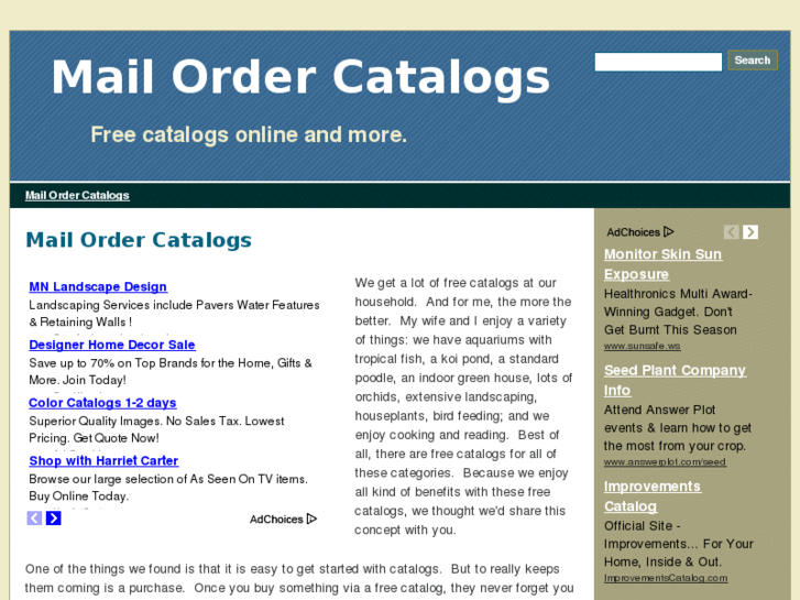 www.mailordercatalogsx.com