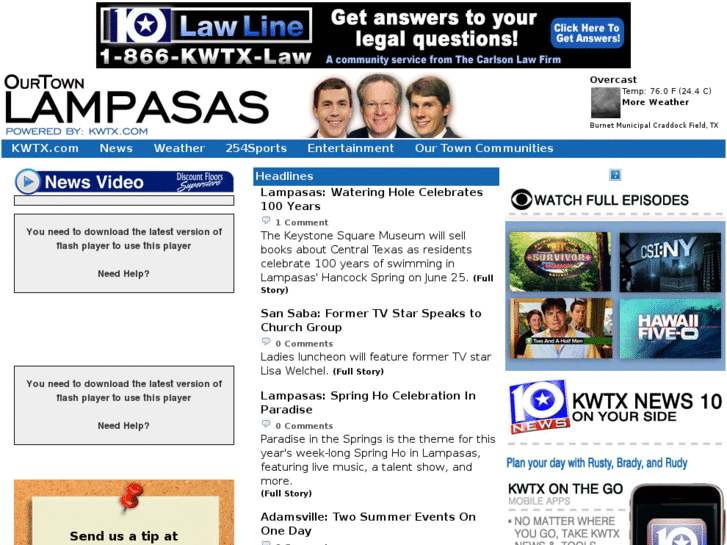 www.ourtownlampasas.com