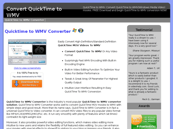 www.quicktimetowmv.com