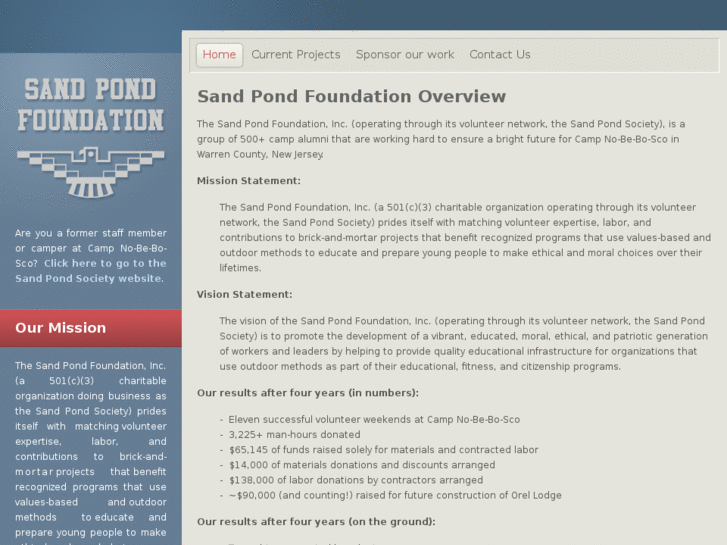 www.sandpondfoundation.org