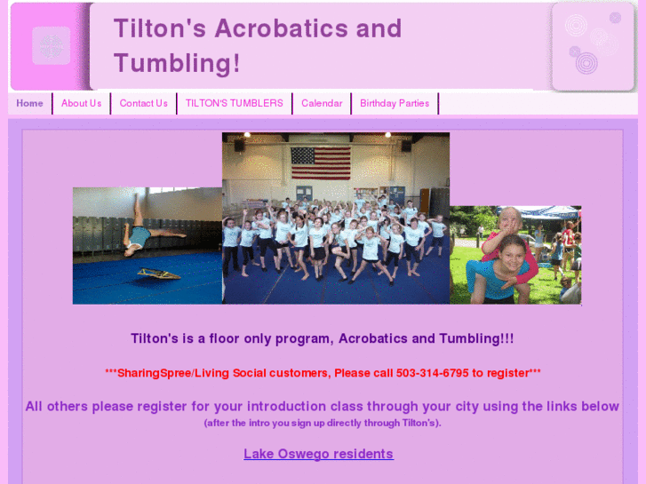 www.tiltonsgymnastics.com