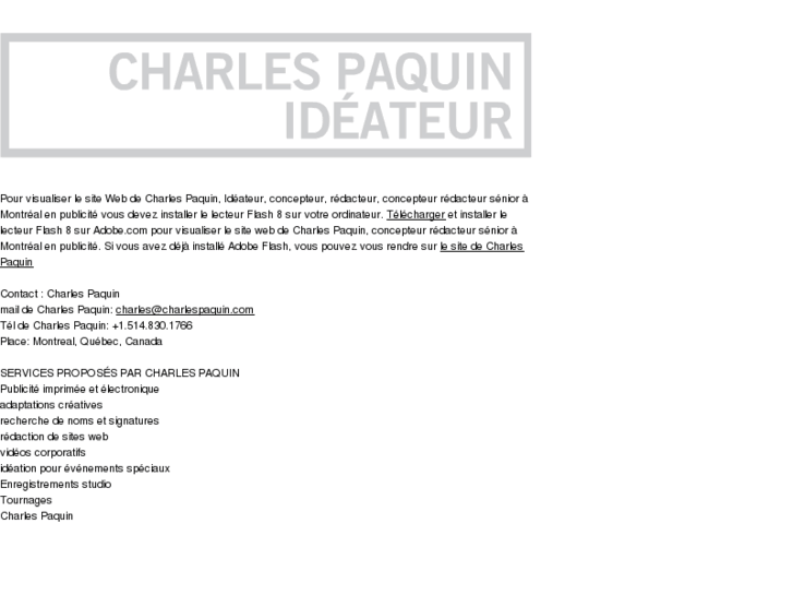 www.charlespaquin.com