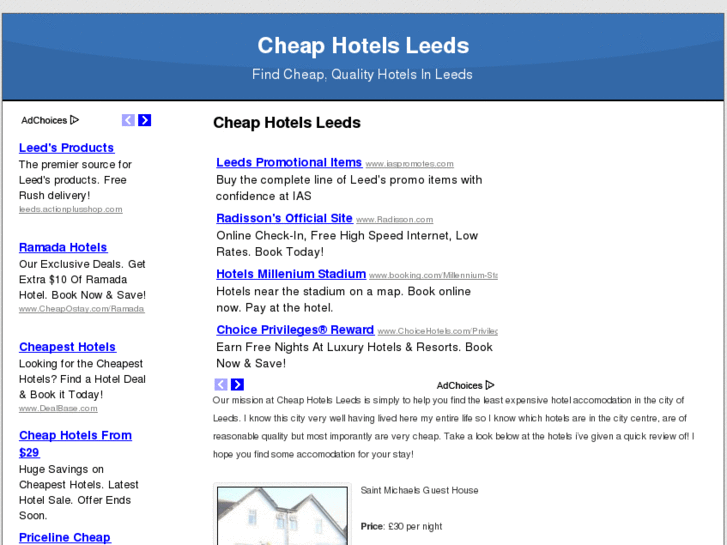 www.cheaphotelsleeds.com