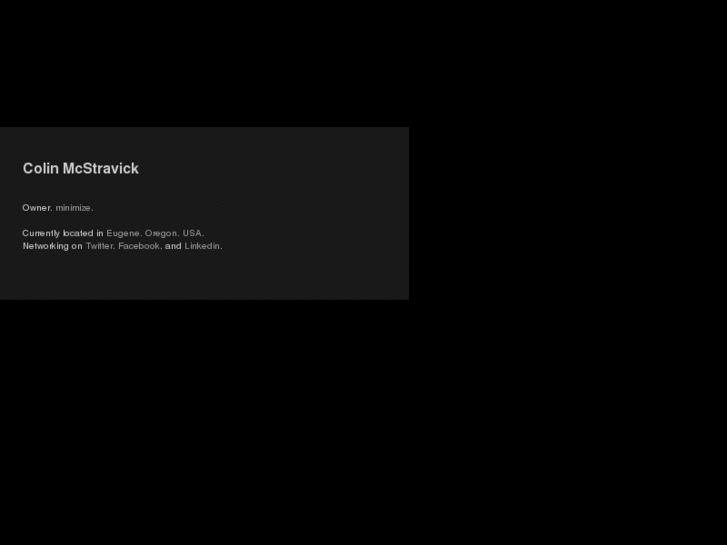 www.colinmcstravick.net