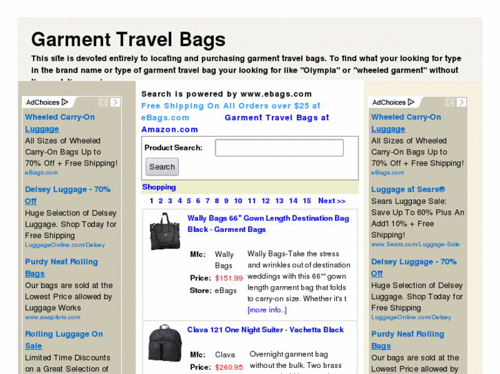 www.garmenttravelbags.com