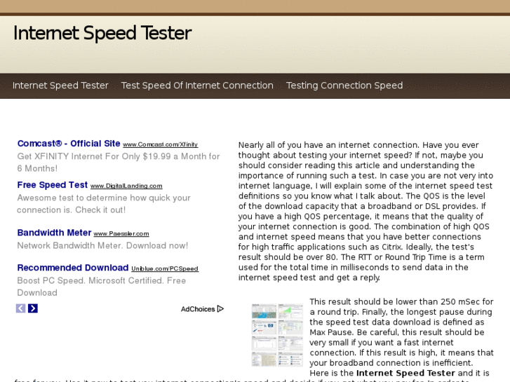 www.internetspeedtester.info