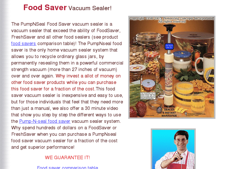 www.pumpnsealfoodsaver.com