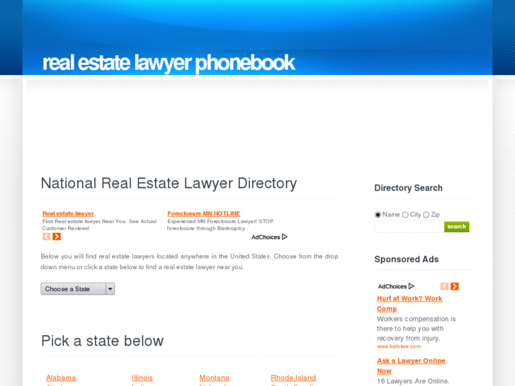 www.realestatelawyerphonebook.info