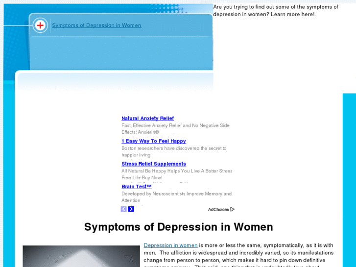 www.symptomsofdepressioninwomen.com