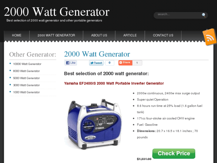 www.2000wattgenerator.com