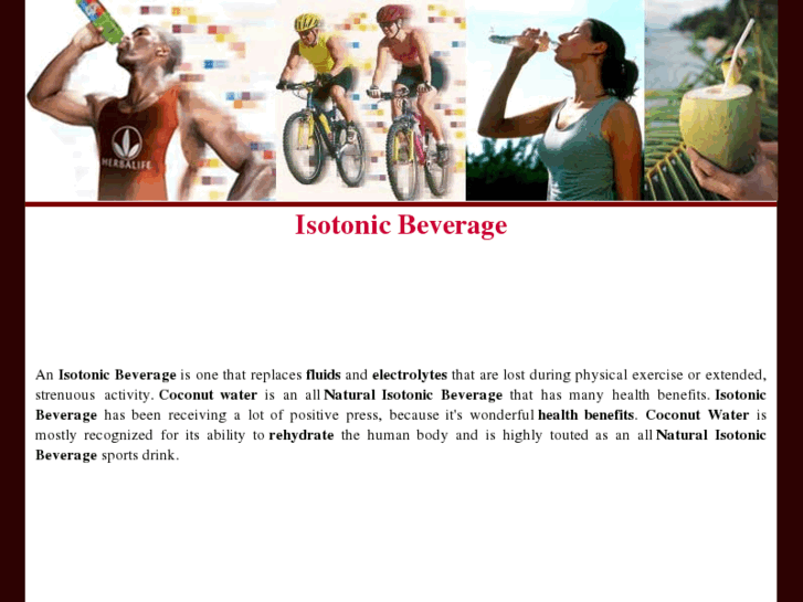 www.isotonicbeverage.com