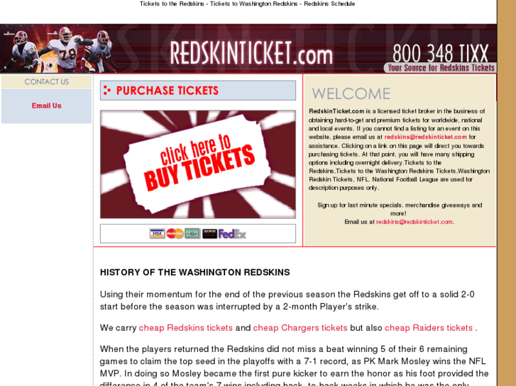 www.redskinticket.com