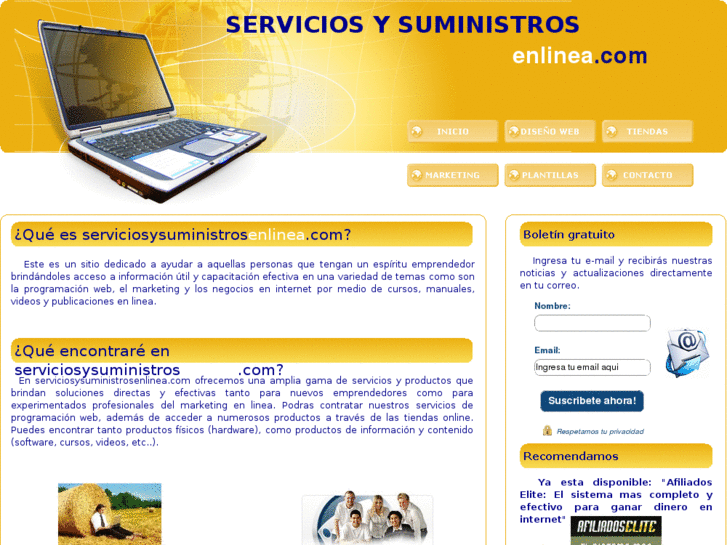 www.serviciosysuministrosenlinea.com