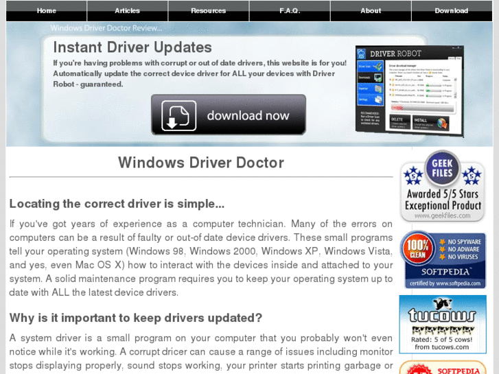 www.windowsdriverdoctor.com