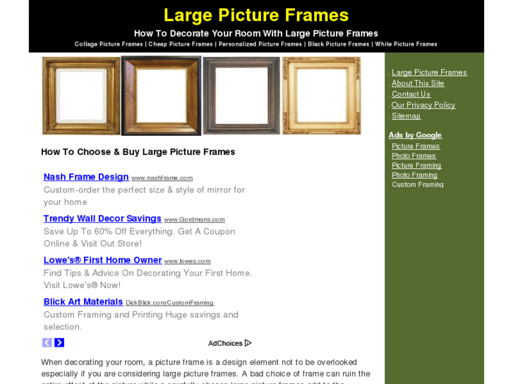 www.largepictureframes.net