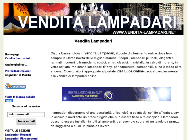 www.vendita-lampadari.net