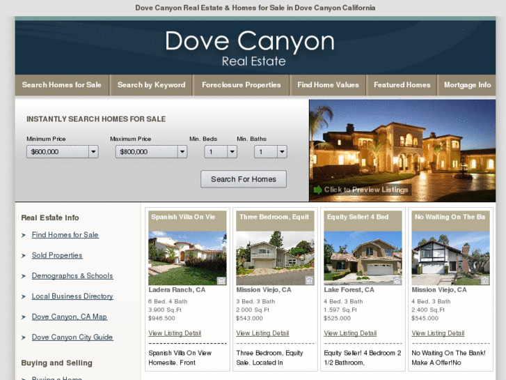 www.dovecanyon-orangecounty.com