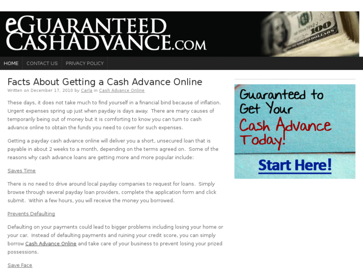 www.eguaranteedcashadvance.com