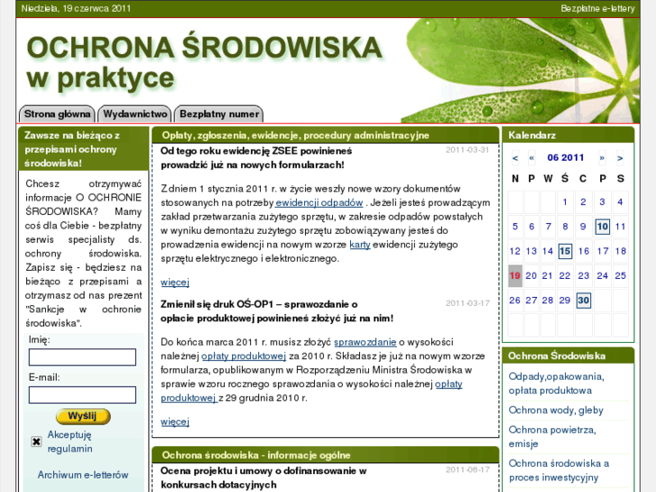 www.ochronasrodowiska.eu