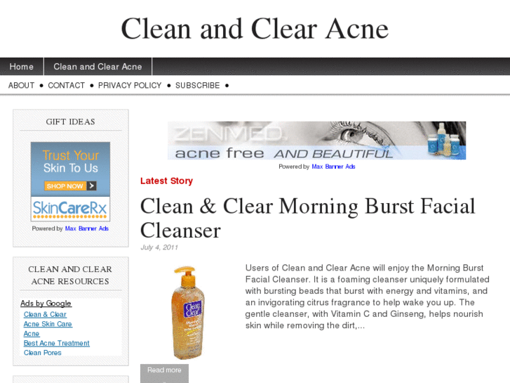 www.cleanandclearacne.com