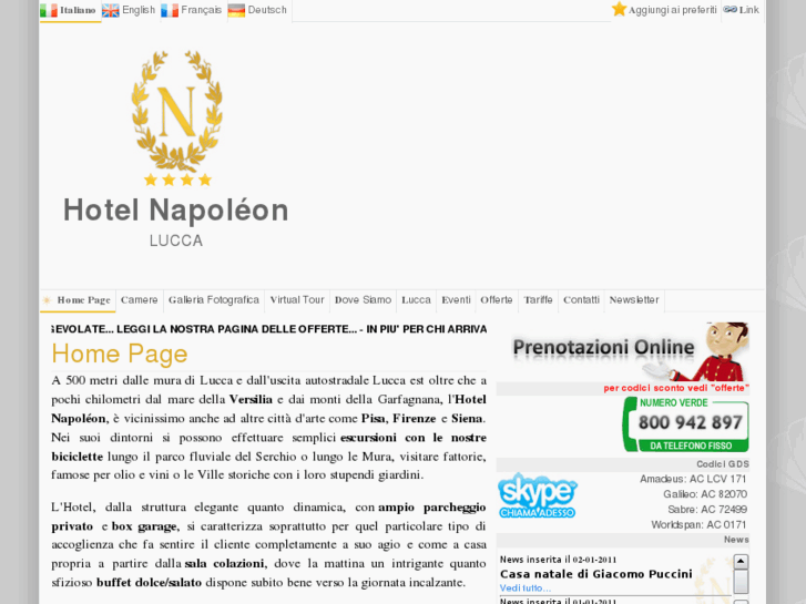 www.hotelnapoleonlucca.com