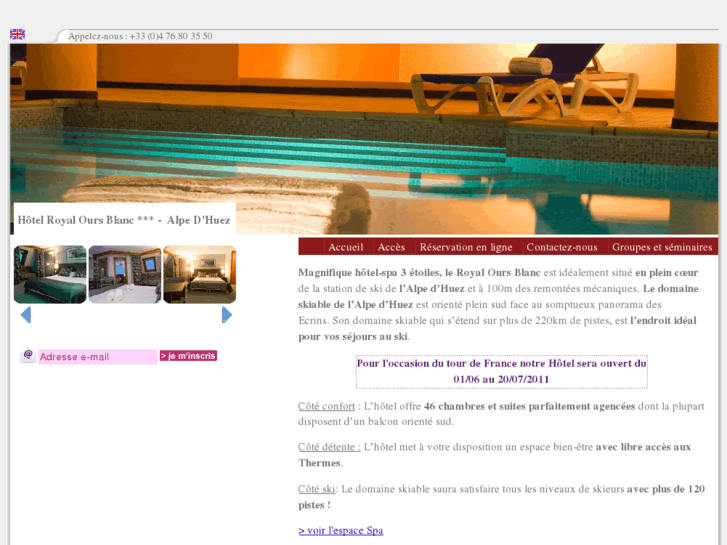 www.hotelroyaloursblanc.com