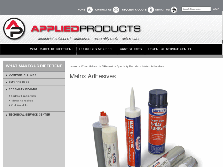 www.matrixadhesives.com