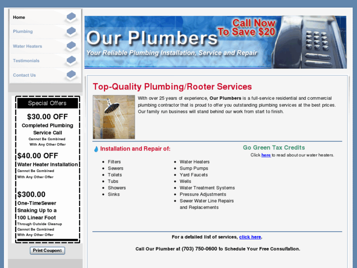 www.ourplumbers.net