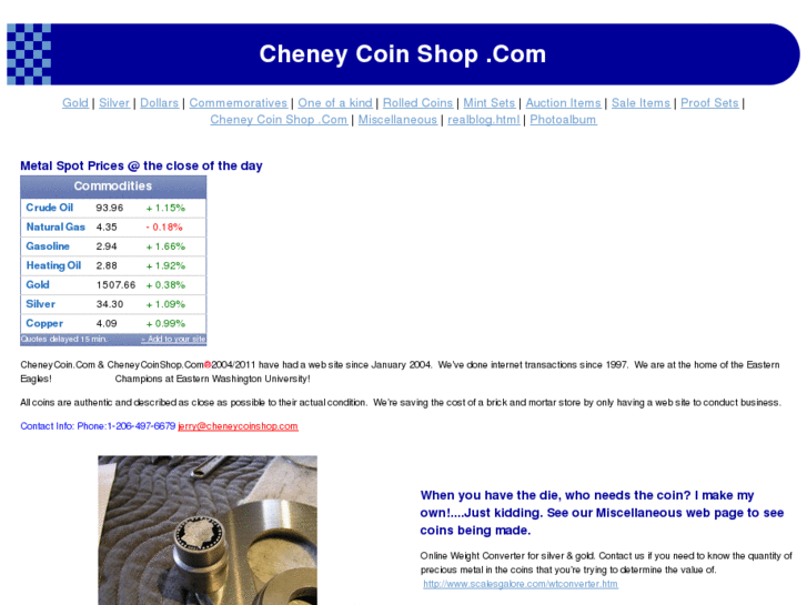 www.cheneycoinshop.com