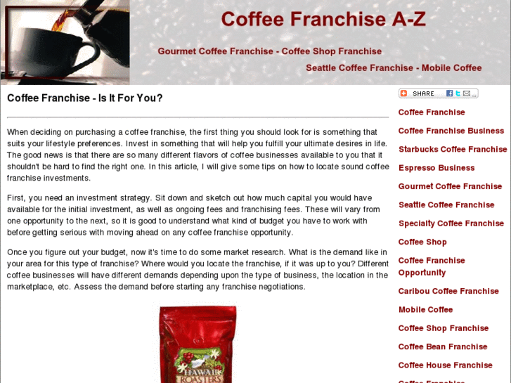 www.coffeefranchisebusiness.net