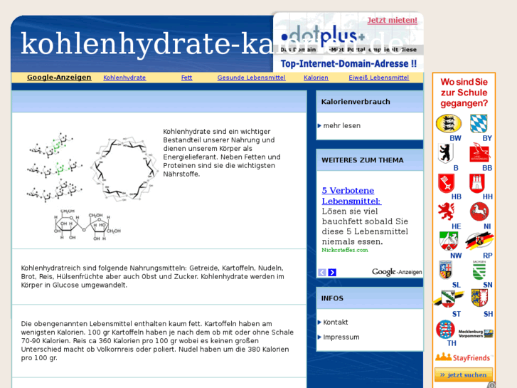 www.kohlenhydrate-kalorien.de