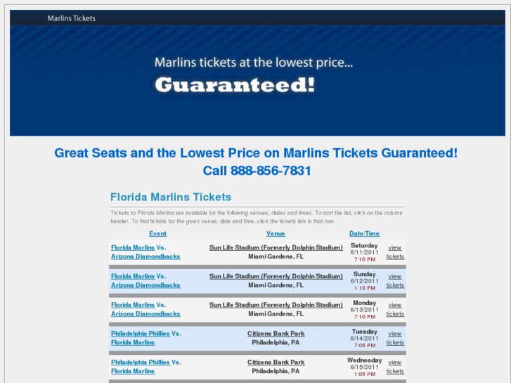 www.marlintickets.net