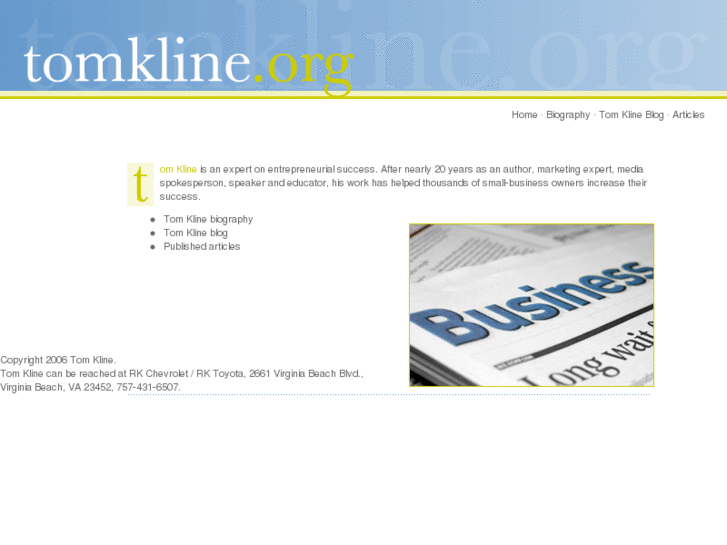 www.tomkline.org