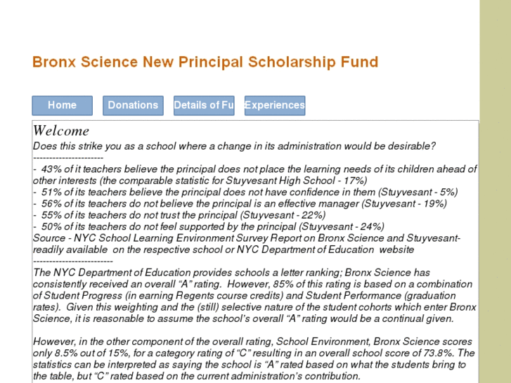 www.bronxsciencenewprincipalscholarshipfund.com