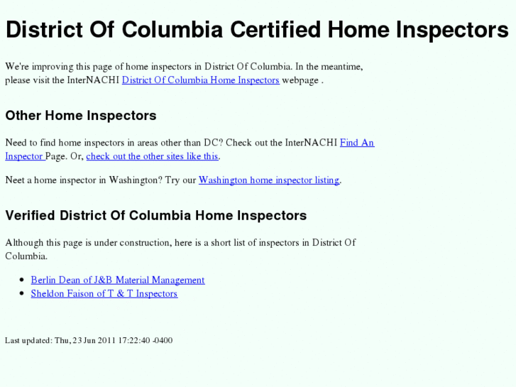 www.dchomeinspector.org