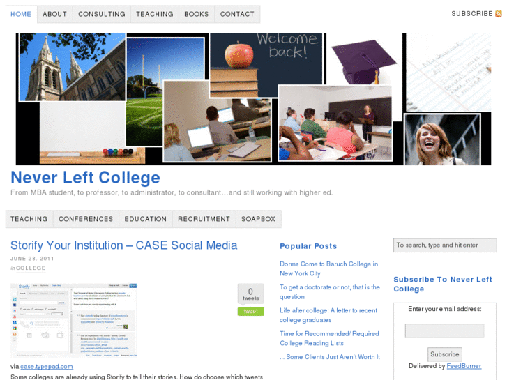 www.neverleftcollege.com