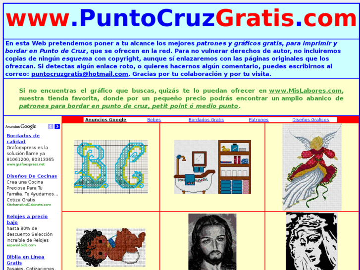www.puntocruzgratis.com