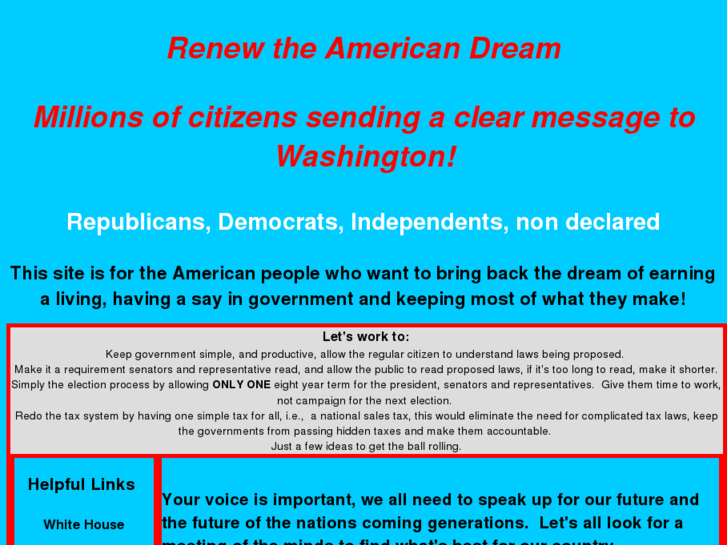 www.renew-the-american-dream.com