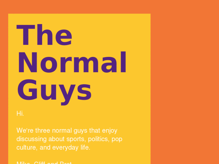 www.thenormalguys.net