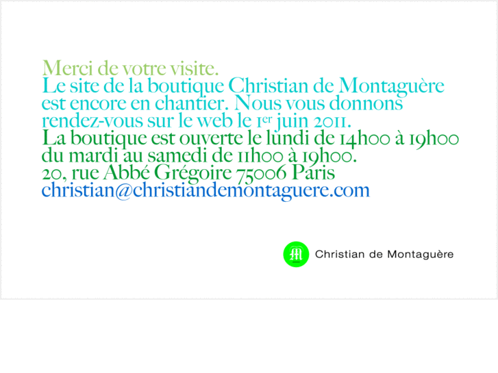 www.christiandemontaguere.com