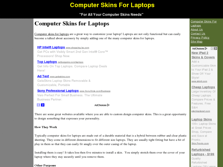 www.computerskinsforlaptops.com