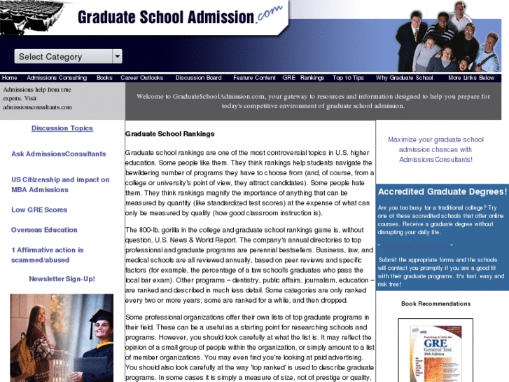 www.graduateschoolrankings.net