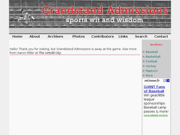 www.grandstandadmissions.com