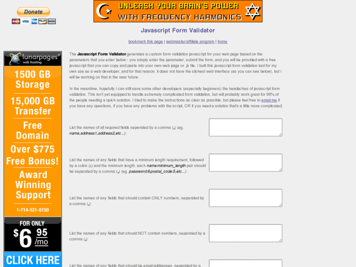 www.javascriptformvalidator.com