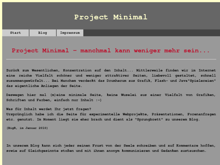 www.project-minimal.de