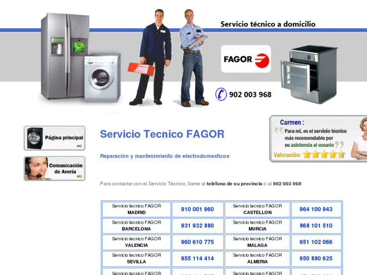 www.servicio-tecnicofagor.es