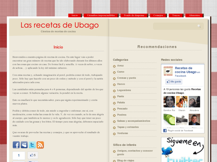 www.recetasdecocinaubago.es