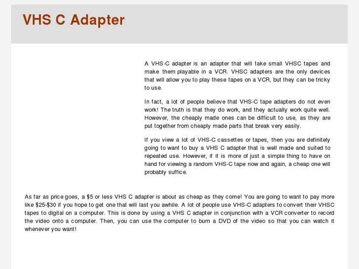 www.vhscadapter.com